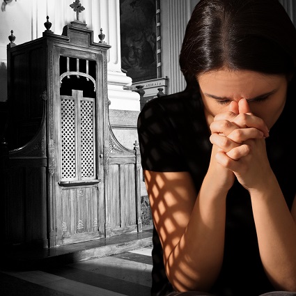 Confession The Sacrament of Reconciliation or Confession is when Jesus Christ forgives sins through a Roman Catholic priest who administers the sacrament.