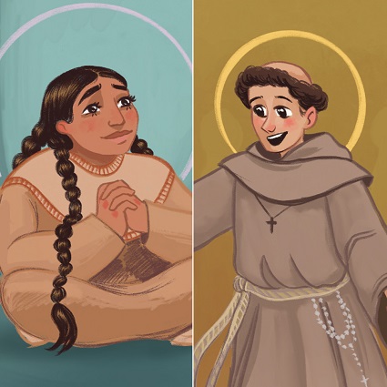 Imitate the Saints! The saints of the Roman Catholic Church may come in all shapes and sizes, but they are all holy.