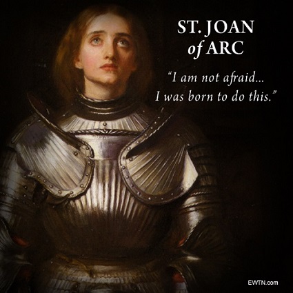 Saint Joan of Arc Saint Joan of Arc's unwavering commitment to her Catholic beliefs, determination to fulfill her divine mission, and ultimate sacrifice embody the essence of a true Catholic hero.