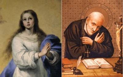 Our Lady & Saint Liguori Saint Alphonsus Liguori had a great devotion to the Blessed Virgin Mary, and he wrote many beautiful prayers invoking her intercession.