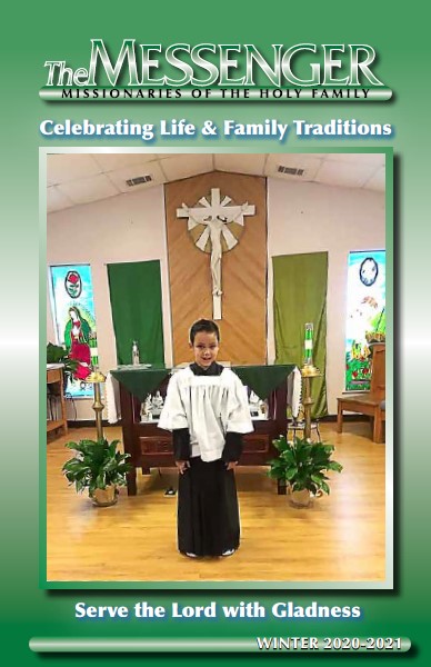 Read the Messenger: Winter 2020-2021 This is the front cover of the Winter 2020-2021 issue of The Messenger magazine, published by the Missionaries of the Holy Family.